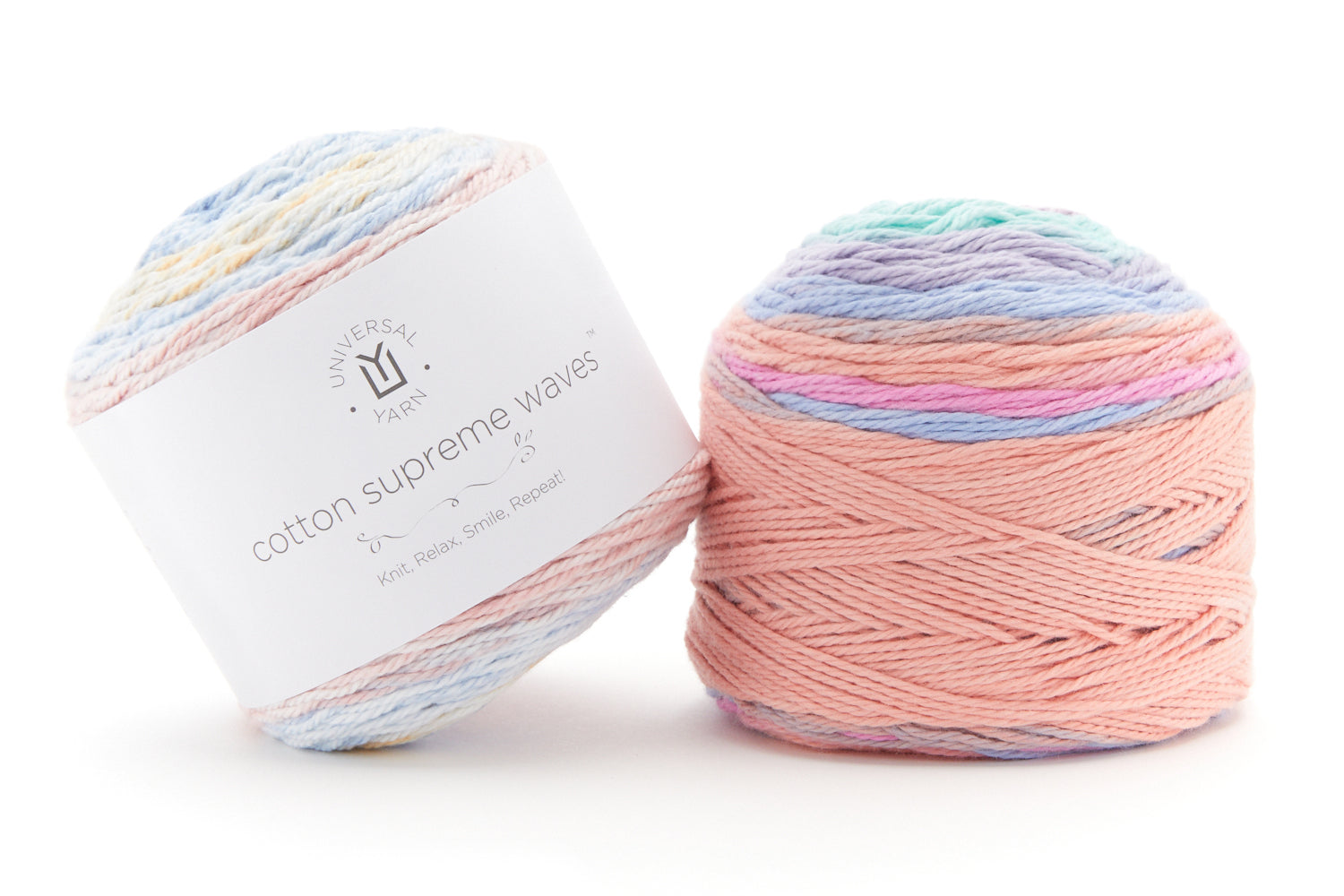 Universal Yarn Cotton Supreme Speckles - Peachy (1005) 100% Cotton - Yarn.com