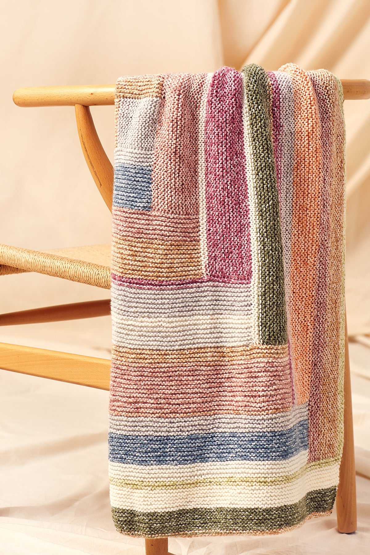 Log Cabin Blanket Crochet Kit