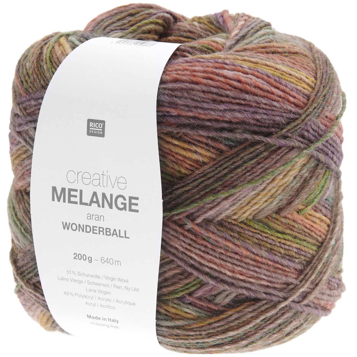 Rico Design Creative Melange Aran Wonderball Universal Yarn Rico Design Creative Melange Aran Wonderball Universal Yarn
