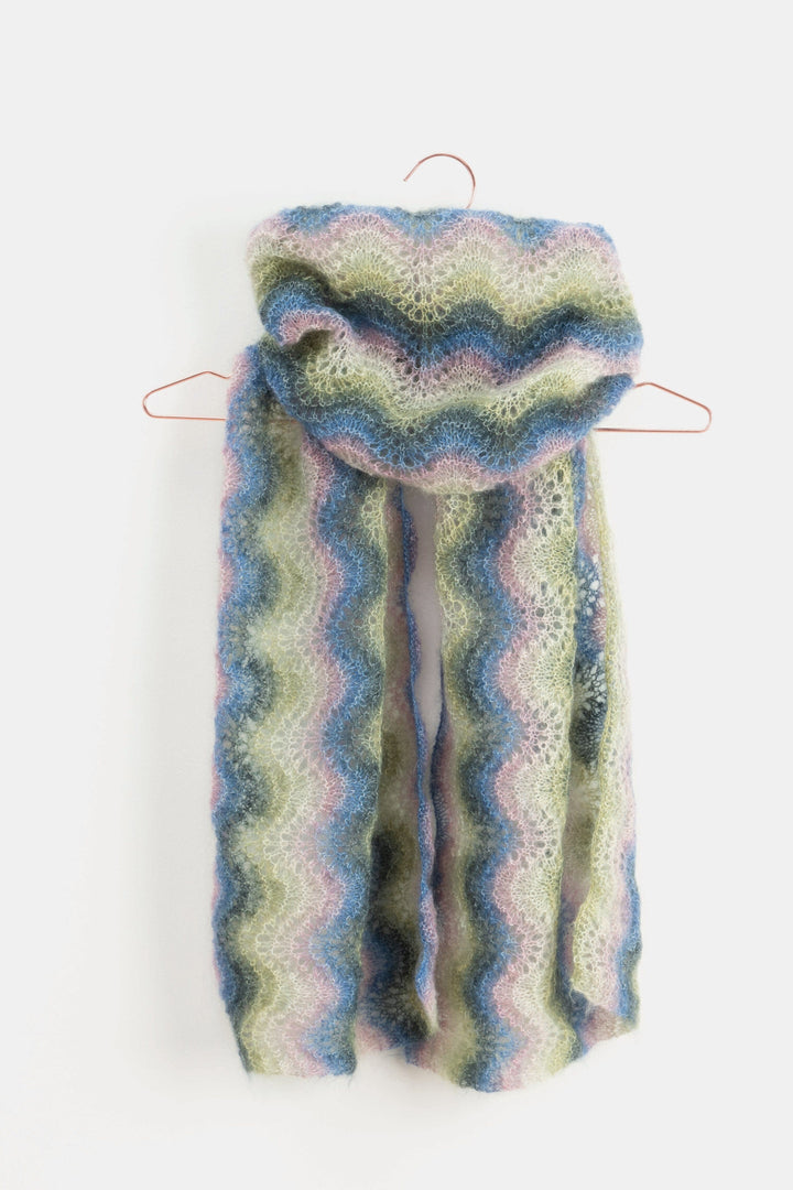 SUPER KID MOHAIR LOVES SILK PRINT - Waistcoat and Shawls