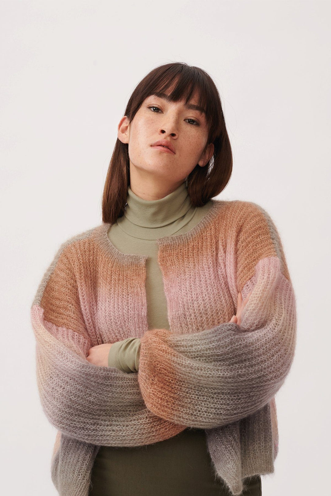 SUPER KID MOHAIR LOVES SILK PRINT Cardigan and Shawl – Universal