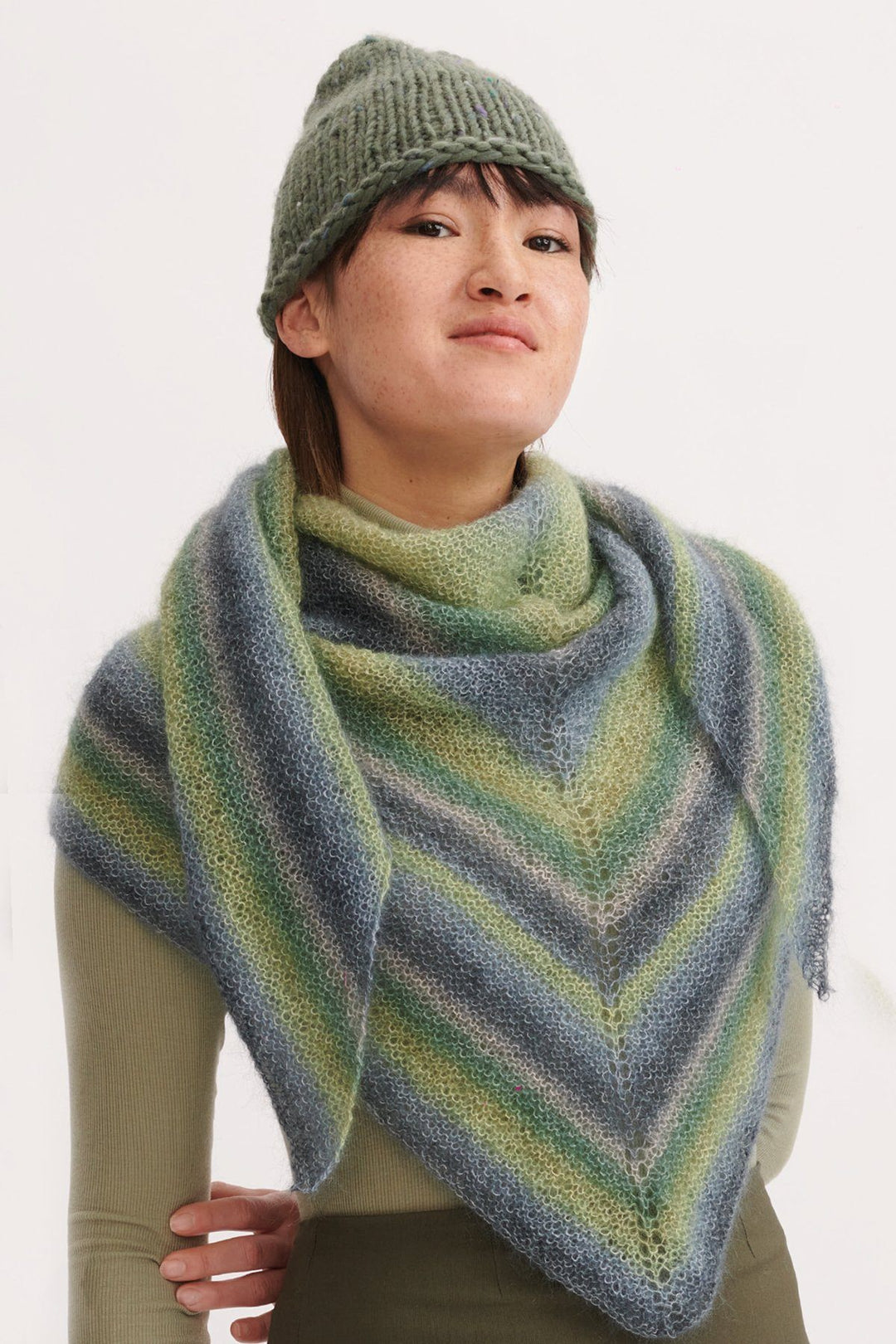 SUPER KID MOHAIR LOVES SILK PRINT - Cardigan and Shawl – Universal