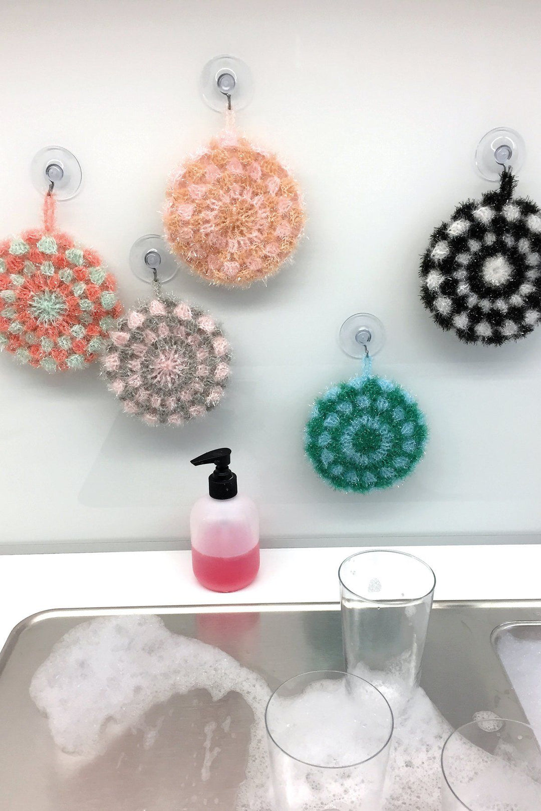 Pelote Laine Creative BUBBLE Rico - Fuchsia Fluo - Pour Éponges Crochet - 50g