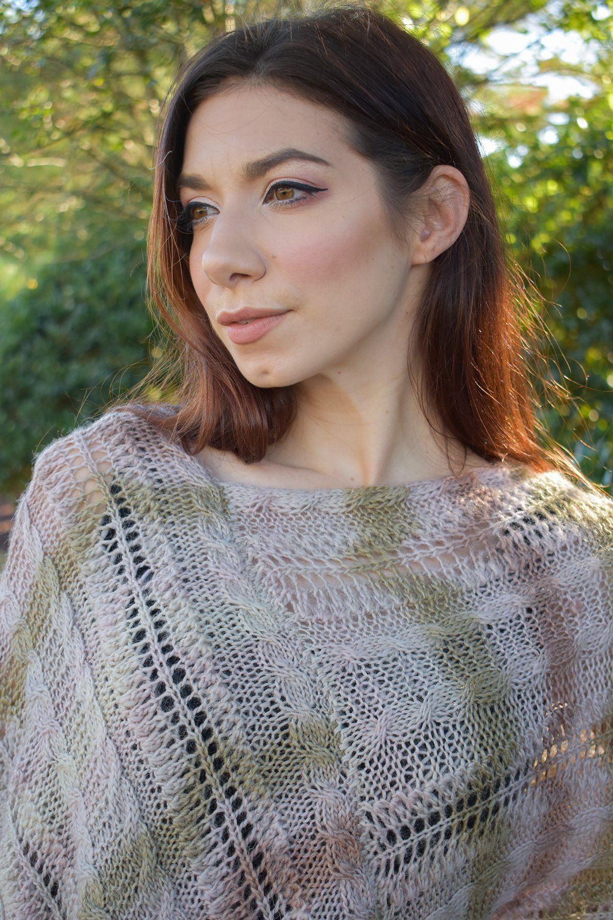 Poncho Réversible Dusk Par Knit Factory - Cardigan Long Polyvalent, Deux Looks En Un - 1