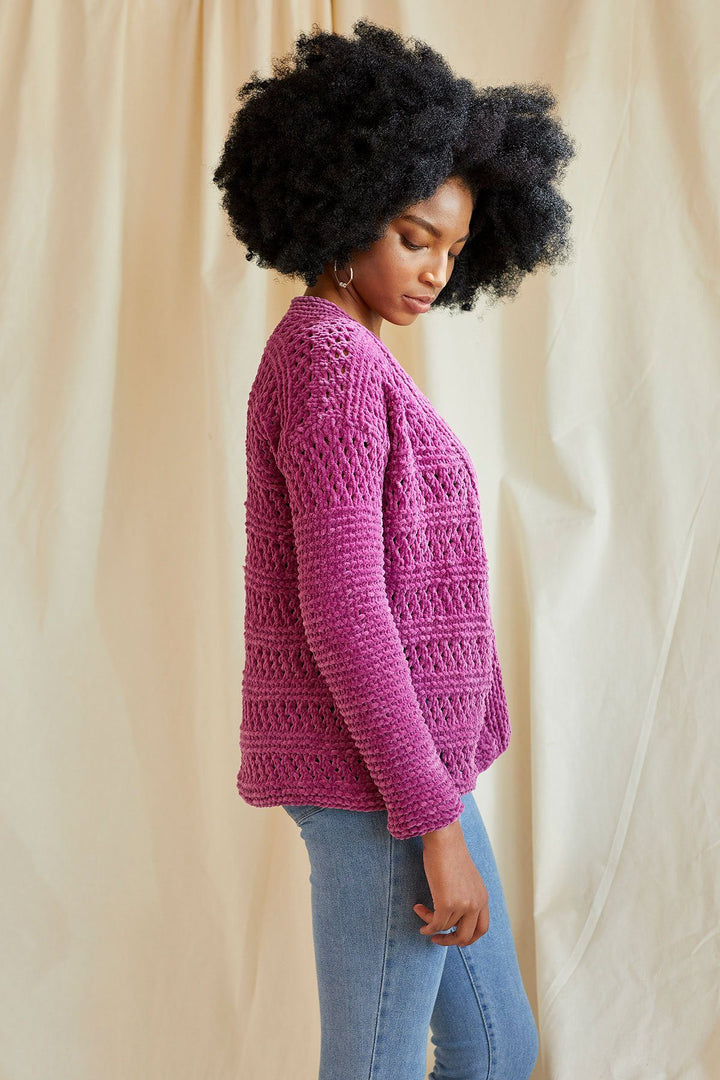 Roseate Cardigan Universal Yarn